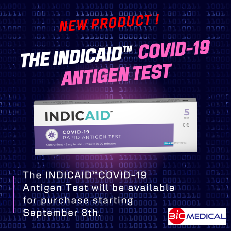 Exciting News! 4 INDICAID™COVID 19 Antigen test